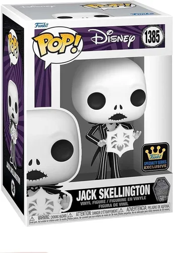 Vista 2 de FUNKO Pop! DISNEY: La pesadilla antes de Navidad 30 - Jack Skellington con copo de nieve (FS)