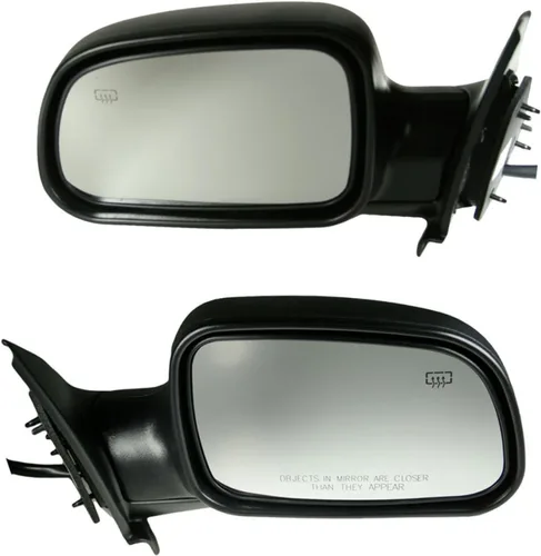 Vista 204 de TRQ Conjunto de 2 piezas de espejo lateral para conductor y pasajero, ajuste eléctrico, sin calefacción, sin memoria, color negro, compatible