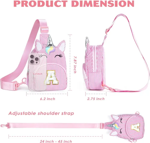 Vista 4 de YOOLIFE Regalos de cumpleaños para niñas y niños, bolsa de unicornio, Azul