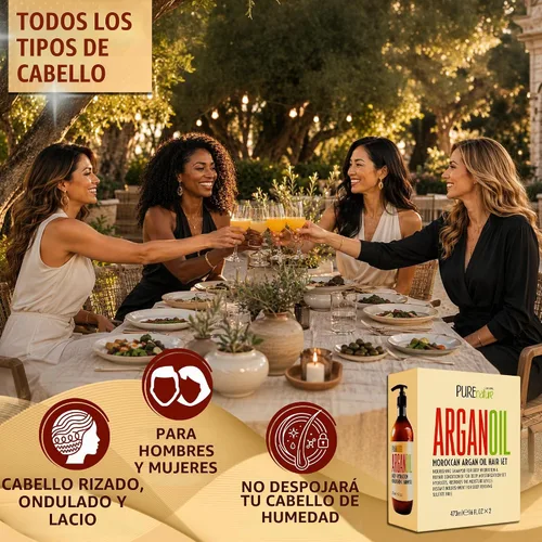 Vista 6 de Champú y acondicionador de argán marroquí PURE NATURE