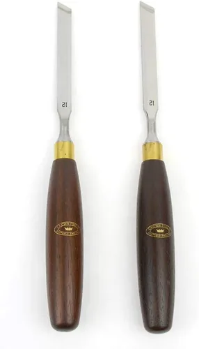 Vista 2 de Crown Tools 1741SK / Big Horn 21060 Par de cinceles de madera sesgados de 1/2 pulgada