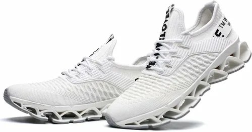 Vista 7 de Zapatos para correr para hombres, zapatos de deporte de moda, transpirable, antideslizante, gimnasio, deportes de trabajo, entrenadores