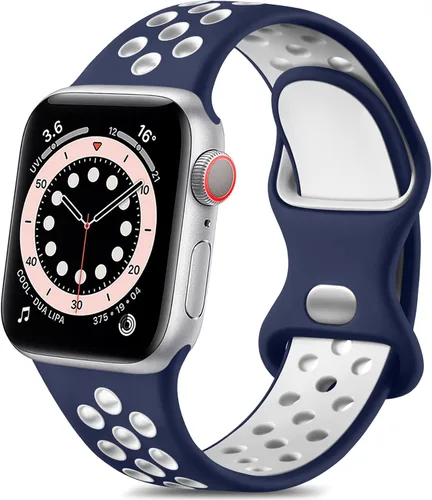 Vista 26 de Lerobo - Bandas deportivas compatibles con Apple Watch Band de 40 mm, 41 mm, 38 mm y 42 mm para Series 11, 10 para mujeres y hombres, suaves bandas