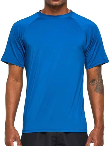 Vista 11 de Arcweg Rashguard Men Swim Short Sleeves Diving UV Protection UPF 50+ Elastic Rash Vest Loose Fit Top Swimming Quick Drying