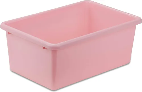 Vista 13 de Honey-Can-Do tacho de plástico para almacenamiento., Verde, L