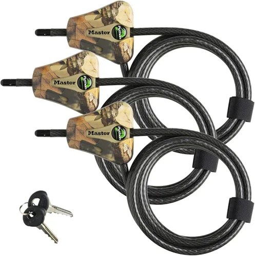 Vista 8 de Master Lock Python Trail Camera cable de seguridad camuflado ajustable, 8418KADCAMO-TMB
