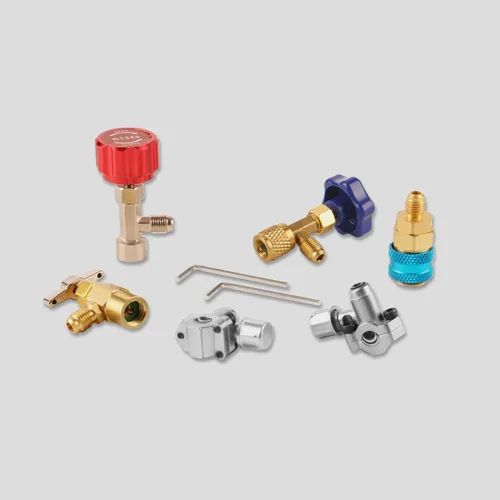 Vista 5 de Lichamp A/C R134A - Kit de recarga de freón para refrigerador con válvula de perforación de bala, perforación y autosellado 134A