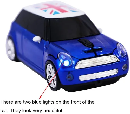 Vista 5 de Jinfili Cool Style Car Ratón inalámbrico ergonómico USB Gaming Ratones para computadora portátil de escritorio PC Notebook