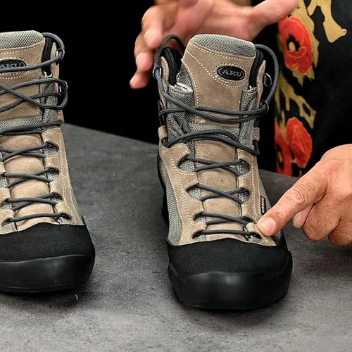Vista 6 de AKU Men's NS 564 SPIDER II Tactical Multi-Purpose Durable Breathable Ankle-High Laced Boots with Bycast Rand Protected Upper