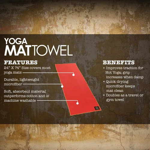 Vista 3 de Natural Fitness Toalla ligera de microfibra Hot Yoga