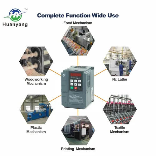 Vista 8 de Huanyang VFD, de una a 3 fases, variador de frecuencia, 1.5kW 2HP, entrada de 110V CA para control de velocidad de motor, serie FC