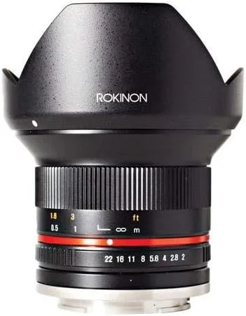 Vista 6 de Lente E-Mount Rokinon con ángulo ultramplio, de 0.47 pulgadas con longitud focal de 2.0 NCS CS