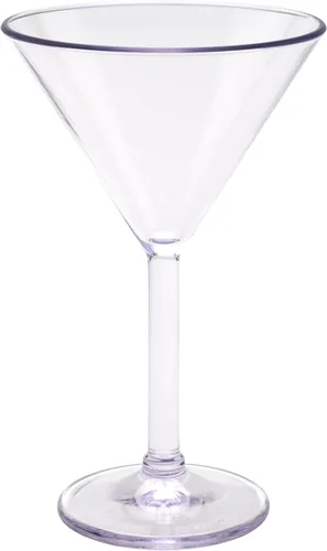Vista 2 de G.E.T. SW-1407-1-SAN-CL-EC - Vasos de Martini de plástico resistentes a roturas, 10 onzas, transparentes (juego de 4)