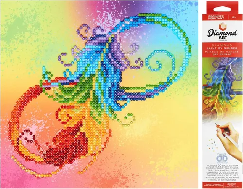 Vista 22 de DIAMOND ART BY LEISURE ARTS Kits de pintura de diamantes para adultos, abeja principiante de 8 x 8 pulgadas