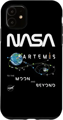 Vista 8 de NASA Artemis Mission Exploration Insignia Worm Logo Case for iPhone 17