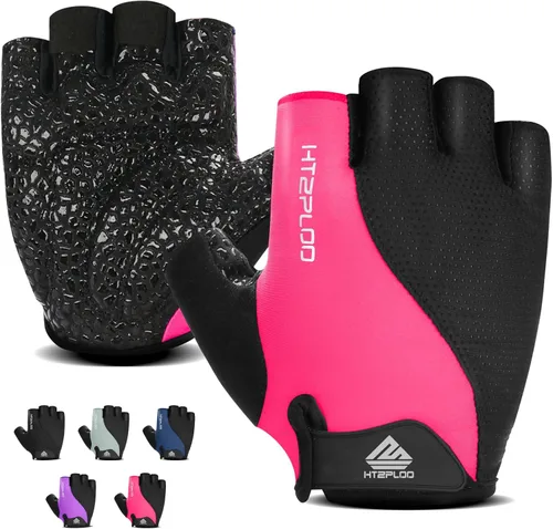 Vista 11 de Guantes de entrenamiento para hombres y mujeres, guantes de levantamiento de pesas para ejercicio, entrenamiento de gimnasio, fitness, transpirables