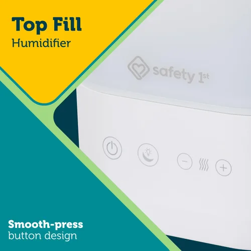 Vista 4 de Safety 1st Humidificador de llenado superior de niebla fría, color blanco