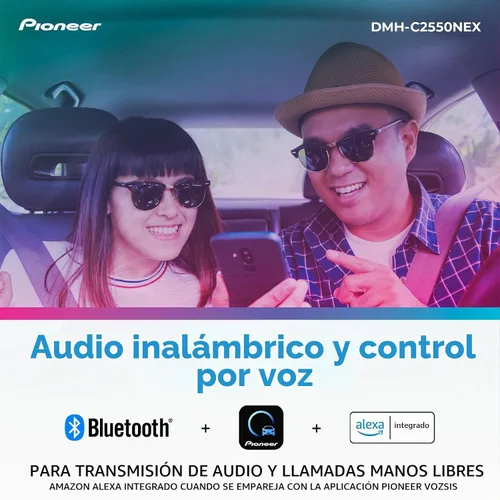 Vista 4 de Pioneer DMH-C2550NEX 6.8" pantalla táctil capacitiva chasis modular estéreo