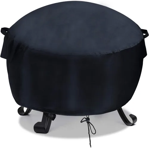 Vista 12 de Cubierta rectangular para hoguera, fundas rectangulares de 32 pulgadas, cubierta de mesa impermeable para fogata de gas, 32 x 20 x 16 pulgadas
