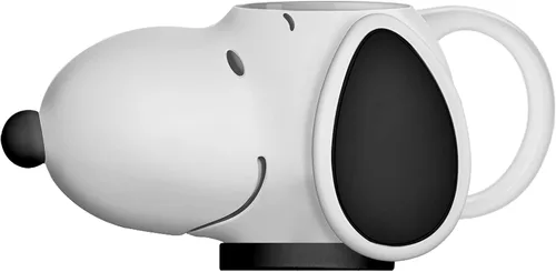 Vista 16 de Silver Buffalo Peanuts Featuring Snoopy Racing Team Finish Line 3D Sculpted Handle Ceramic Mug, 20 Ounces