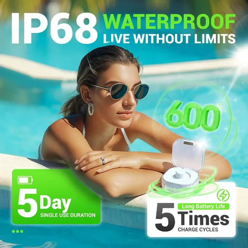 Vista 5 de Smart Ring - Rastreador gratuito de frecuencia cardíaca SpO2 y sueño Sin suscripción Rastreador de fitness impermeable IP68 Monitor