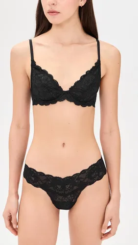 Vista 4 de Cosabella Women's Never Say Never Low Rise Thong 3 Pack Negro/Negro/Negro