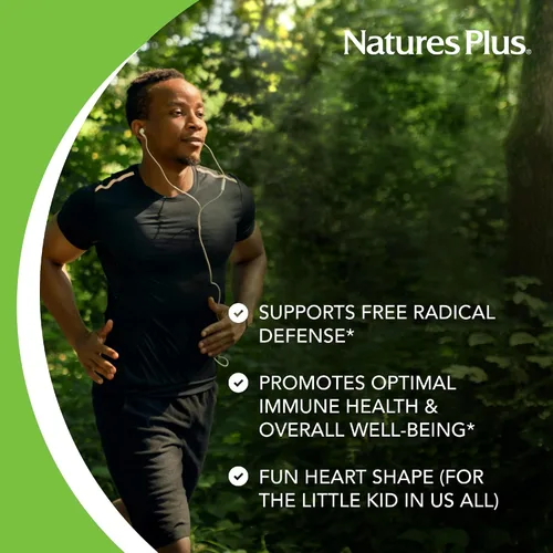 Vista 5 de NaturesPlus Lovites - 90 tabletas masticables en forma de corazón - 500 mg de vitamina C - Sabor natural a frutas - Vegano, sin gluten - 90 porciones