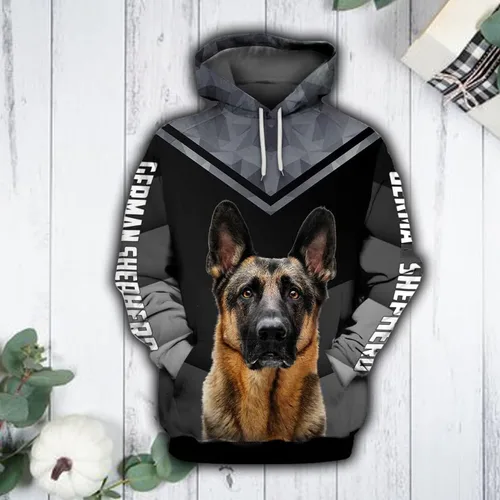 Vista 3 de Black Half Half Adorable Pets 3D Print Hoodies Unisex Pullover Hoodie Gift For Men, Women