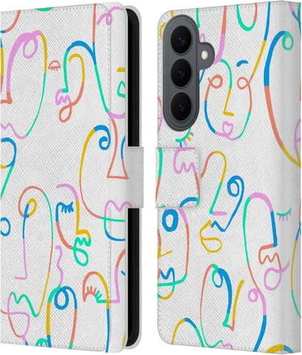 Vista 101 de Head Case Designs Officially Licensed Ninola Brushstrokes Multi Colorful Leather Wallet Case Compatible with Samsung Galaxy A07 4G