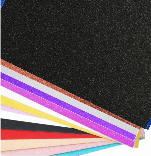 Vista 7 de Baisunt 20 hojas de papel de cartulina con purpurina negra para proyectos de arte DIY, álbum de recortes, decoración de cumpleaños y bodas 250GSM