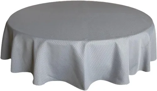Vista 8 de Tektrum Mantel de jacquard redondo de 70 pulgadas, resistente al agua, resistente a las manchas, a prueba de derrames, ideal para cenas, banquetes