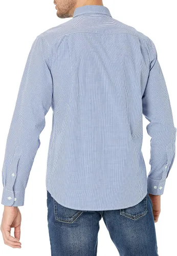 Vista 3 de Tienda Essentials - Camisa de popelina para hombre, informal, de manga larga, con ajuste regular