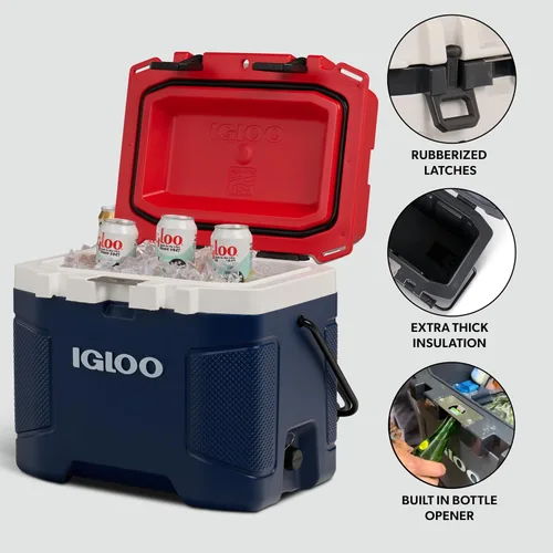 Vista 5 de Igloo Trailmate Cooler Cofre de hielo con carcasa dura aislada