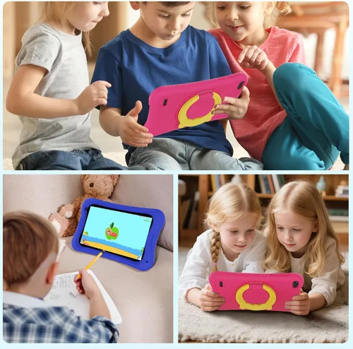 Vista 6 de DigiLand - Tablet para niños de 7 pulgadas, Android 13 GO Learning Tablet para niños de 2 a 12 años, tableta para niños pequeños, 4 GB de RAM