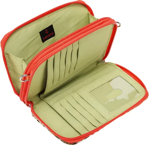 Vista 4 de Brentano - Bolso cruzado y bolso de mano acolchado de algodón con doble cremallera Cotton, quilted, double-zipper