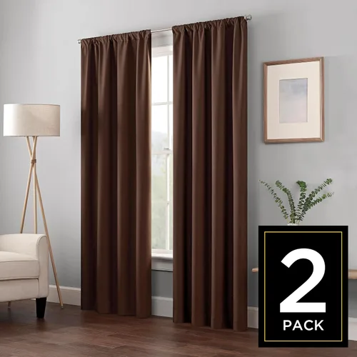 Vista 26 de ECLIPSE Kendall - Cortina térmica opaca moderna con bolsillo para cortinero, para dormitorio o sala de estar (1 panel), 42 x 54 pulgadas, alcachofa