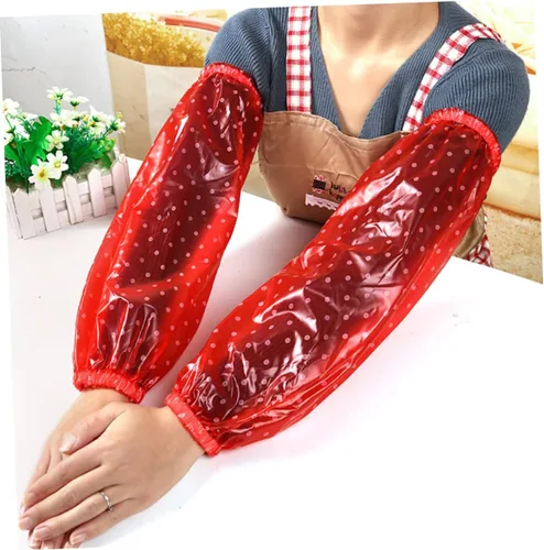 Vista 6 de DOITOOL 6 pares de fundas de brazo desechables para la limpieza de la cocina, protector de manga para mujer, funda de manga de brazo para cocina