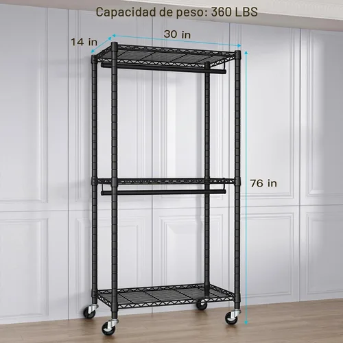 Vista 6 de FUTASSI Armario portátil para servicio pesado, 30 pulgadas de ancho x 14 pulgadas de profundidad x 76 pulgadas de alto, negro, acero al carbono