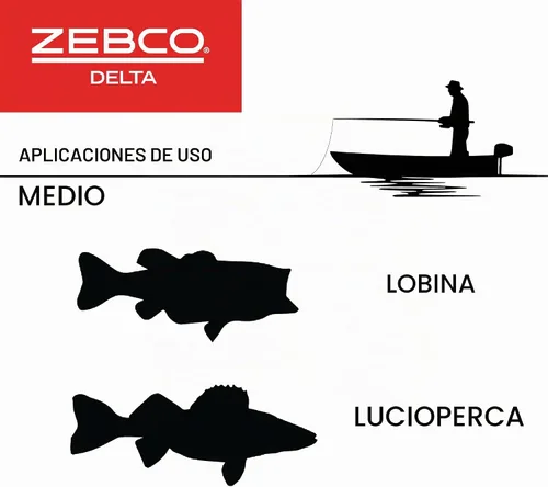 Vista 6 de Zebco Carrete de pesca Delta Spincast