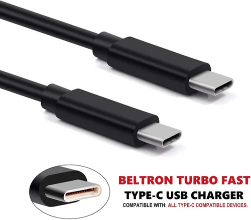 Vista 3 de BELTRON Turbo Fast - Cargador de pared USB tipo C 5 V/3 AMP 45 W con cable integrado, compatible con iPhone 17/iPhone 16 Series, Galaxy S24/S25/S26