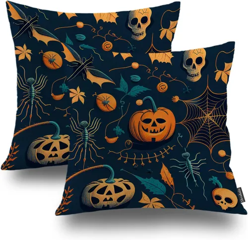 Vista 58 de Shrahala Juego de 2 fundas de almohada de mandala de color beige para exteriores, cuadradas, mandala, para interiores, de lino resistente al agua