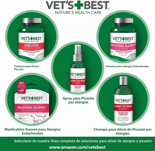 Vista 7 de Vet's Best, Champú de Perros para la Picazón Alérgica, 16 onzas