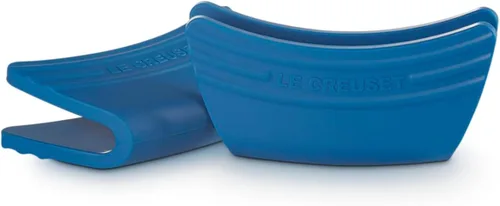 Vista 8 de Le Creuset Juego de 2 agarres de silicona, 5" x 2 1/2" cada uno, negro