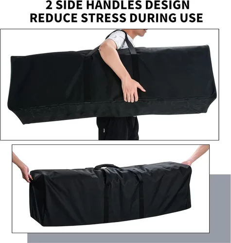 Vista 3 de Bolsa de viaje extra grande para equipo deportivo con cremalleras bloqueables de 2 vías, Negro
