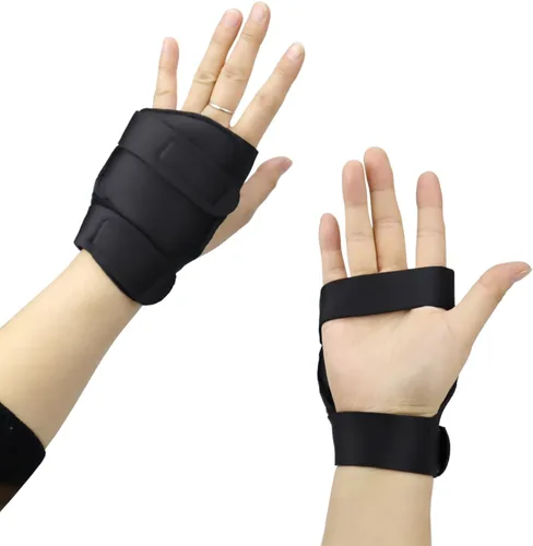 Vista 3 de 1 par de guantes con peso para temblores, utensilios con peso de mano que proporcionan estabilidad de la mano, guantes de escritura