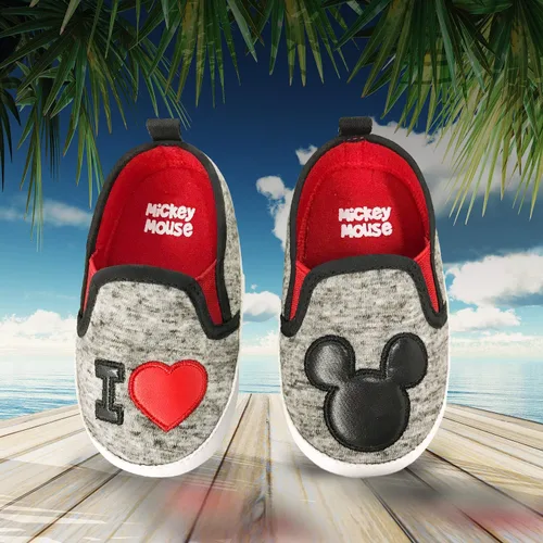 Vista 6 de Disney Mickey Mouse - Zapatos infantiles rojos y negros, Negro
