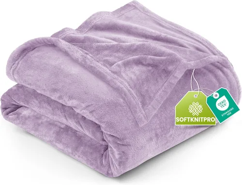 Vista 120 de Utopia Bedding - Manta de vellón de lujo, mullida, antiestática; manta de suave microfibra de 8.8 oz/yd² (300 g/m²) para sofá y cama; tamaño Gris