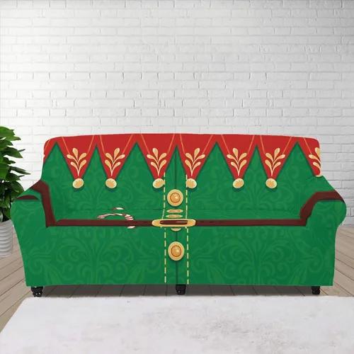 Vista 23 de Boatee Fundas de sofá de 1 pieza con diseño de copo de nieve azul, fundas elásticas para sofá, 1 cojín, protección de muebles, decoración para sala