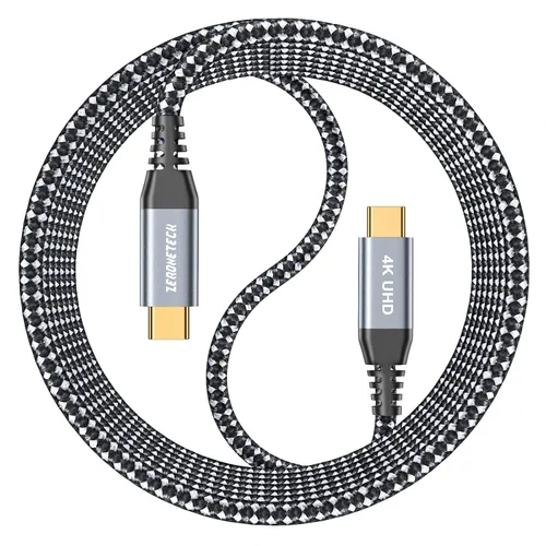 Vista 20 de ZeroneTeck Cable USB C de 6 pulgadas 0.5 pies, Transferencia de Datos de Alta Velocidad 20Gbps Corto, Cable USB C 3.2 Gen 2×2 100W PD de Carga