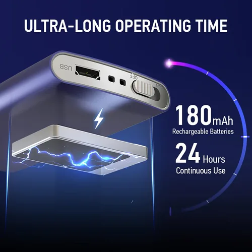 Vista 6 de NURSAL - Estimulador muscular de unidad TENS EMS para terapia de alivio del dolor, máquina eléctrica de 24 modos de doble canal; masajeador de pulso